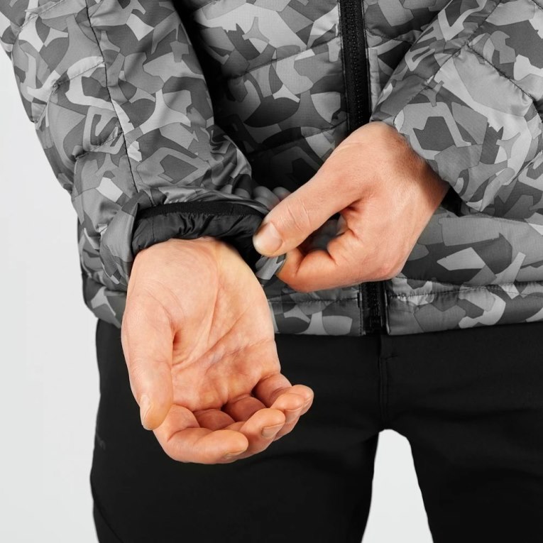 Camo Salomon Essential Xwarm Down Men's Insulated Jackets | PH 35712F